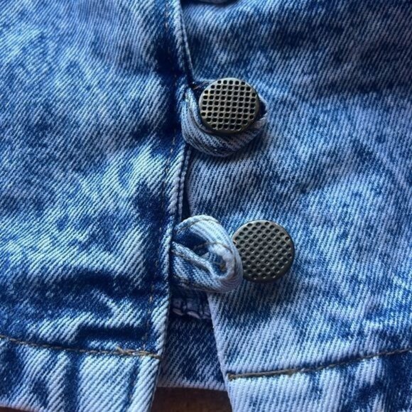 Fever Denim Pencil Skirt Women Distressed Acid Wash Button Closure Size Small - Picture 7 of 7